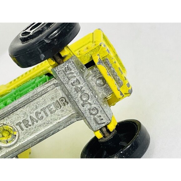 Vintage 208 Majorette Diecast Green & Yellow Farm TRACTOR Made In France 1/65 - Picture 10 of 12